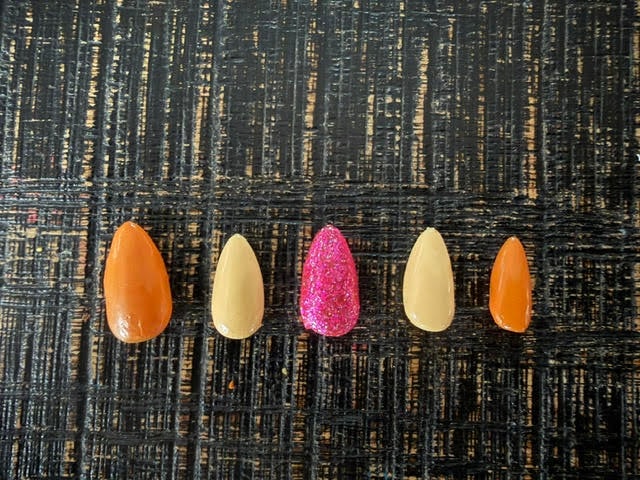 Fall Pizzaz press-on nail set by Prepped by Elle